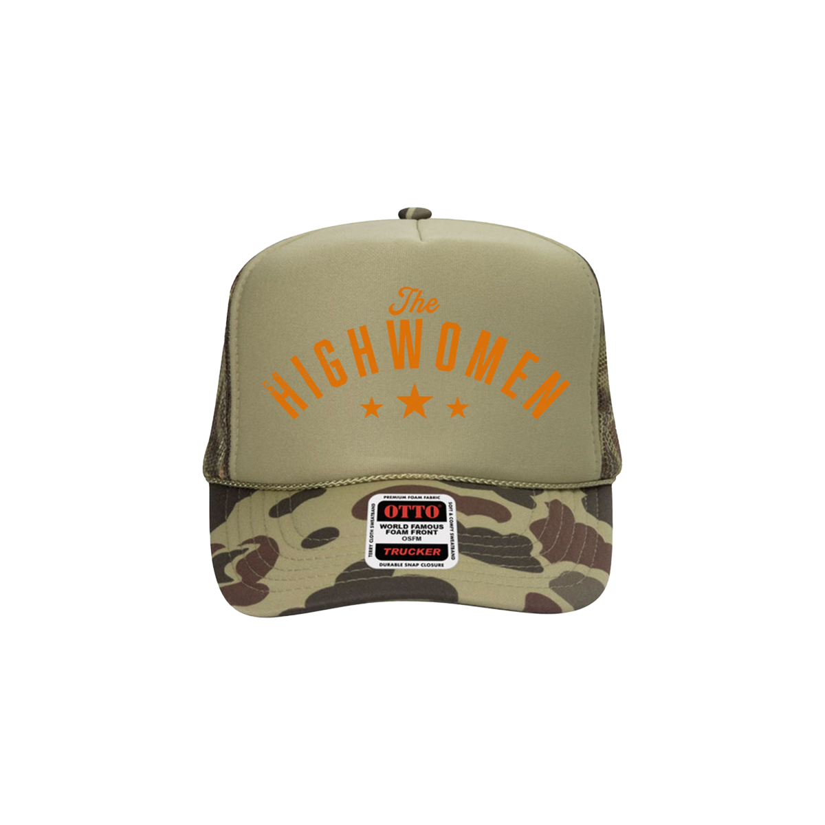 Star Logo Camo Trucker Hat