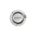 Silver circular ashtray with 'The Highwomen' branding in the center. 