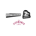 Image of the three stickers included in this product. Variety of The highwomen logos. 